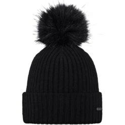 Barts Womens Kenzie Soft Turnup Knitted Pom Pom Beanie Hat