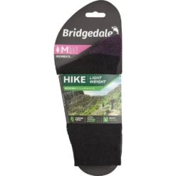 Bridgedale Womens Hike Light Merino Endurance Walking Socks -Winter Apparel Store brd091 016 03