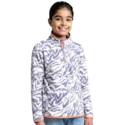 Craghoppers Girls Kana Half Zip Relaxed Fit Fleece Jacket