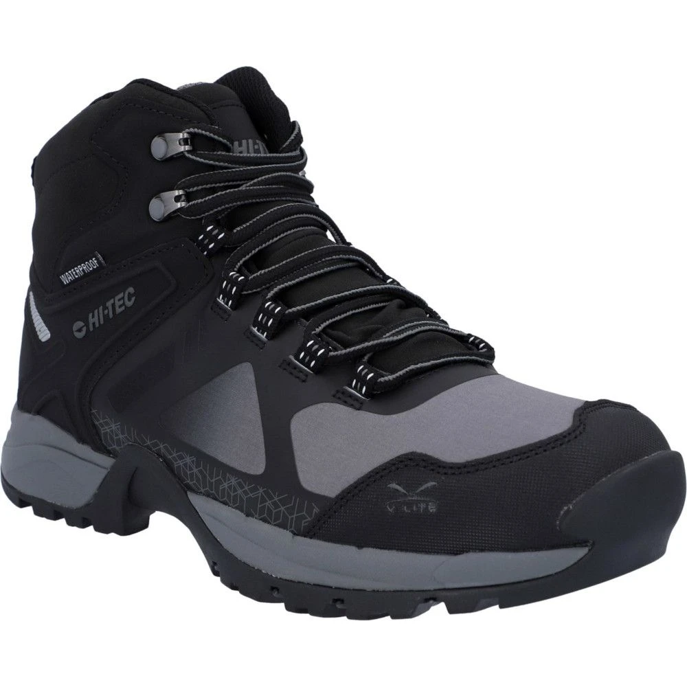 Hi Tec Mens V-Lite Psych Softshell Walking Boots Hi Tec Mens V-Lite Psych Softshell Walking Boots -Winter Apparel Store hit067 blkgry 01