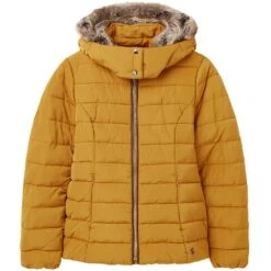 Joules Womens Cassington Padded Insulated Warm Hooded Coat