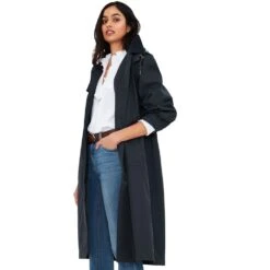 Joules Womens Fernhall Relaxed Fit Waterproof Trench Coat