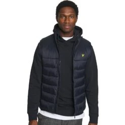 Lyle & Scott Mens Wadded Padded Durable Bodywarmer Gilet
