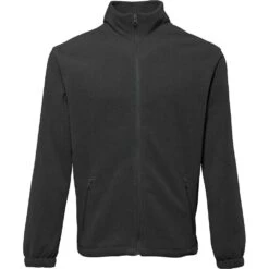 Outdoor Look Mens Warm Shaped Full Zip Fleece Jacket 2 Outdoor Look Mens Warm Shaped Full Zip Fleece Jacket -Winter Apparel Store odl453 blac 02