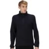 Regatta Mens Lanchester Knitted Wool Half Zip Fleece Jacket