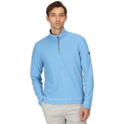 Regatta Mens Shorebay Quarter Zip Breathable Fleece Top