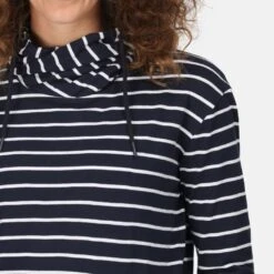 Regatta Womens Monsal Striped Hooded Top Hoodie -Winter Apparel Store rwt270 5xi 04 1